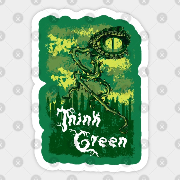 Think Green Sticker by Verboten